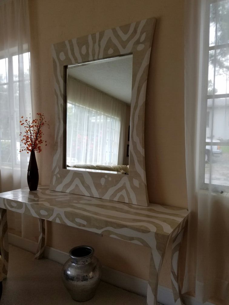 Beautiful Console Table and Mirror