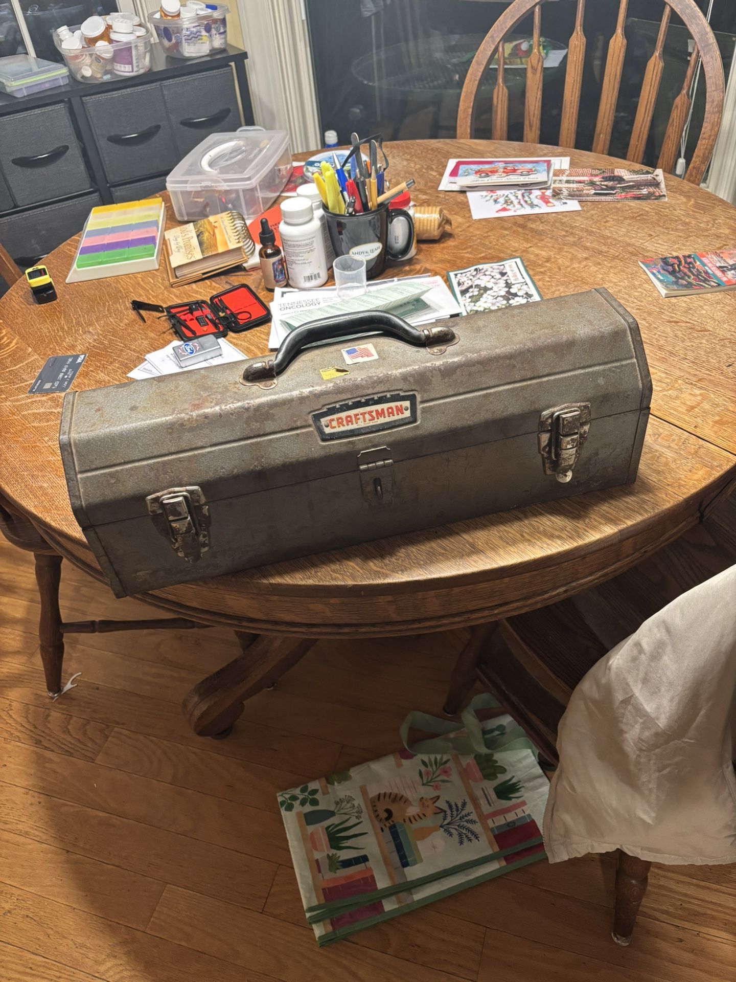 Old Vintage Craftsman Toolbox