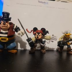 Disney Mickey Mouse Pirate Figurines 