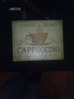 10"×8" Cappuccino Wooden Sign 
