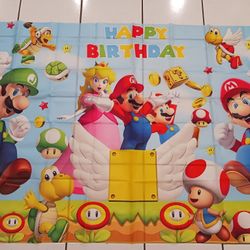 Mario Party Backdrop, 5ft X 3ft 