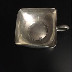 Mid Century Royal Holland KMD Daalderop Pewter Square Cup Made In Holland.