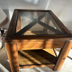 Coffee Table  And Matching Side Table