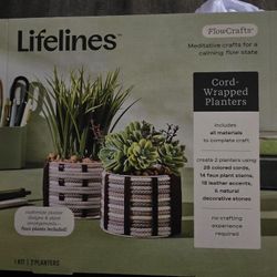 Lifelines FlowCrafts Cord Wrapped Planters $25