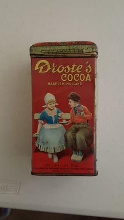 Collectible tin can Droste's Cocoa Harlem Holland
