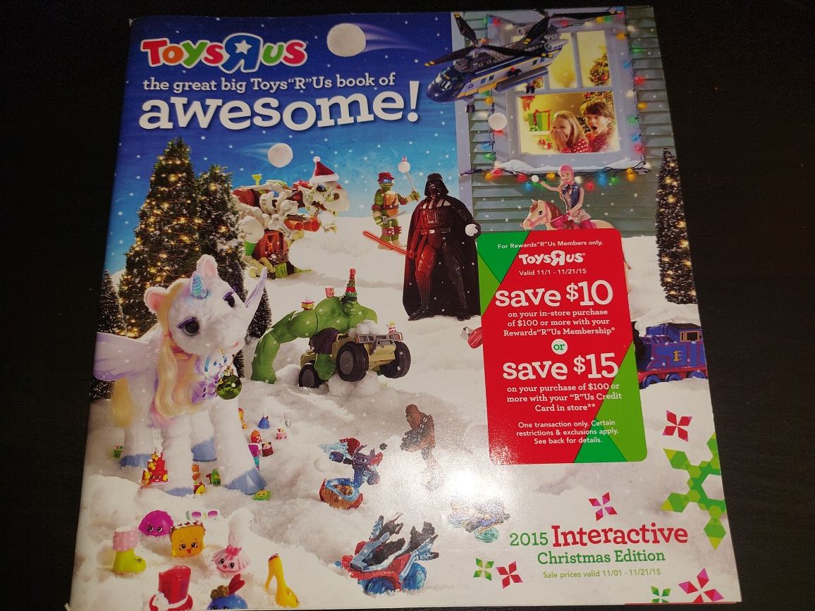 Toys R Us 2015 Christmas Edition Catalog In Excellent Condition
