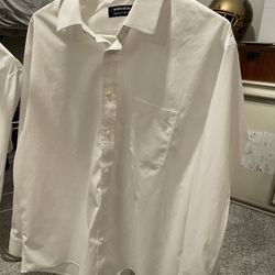 White Nordstrom Long Sleeve 17.5 / 32-33