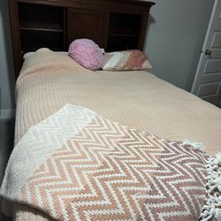 Solid Wood Full Bed.