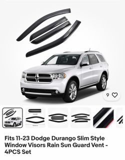 11-23 dodge Durango window visors (rain guards)