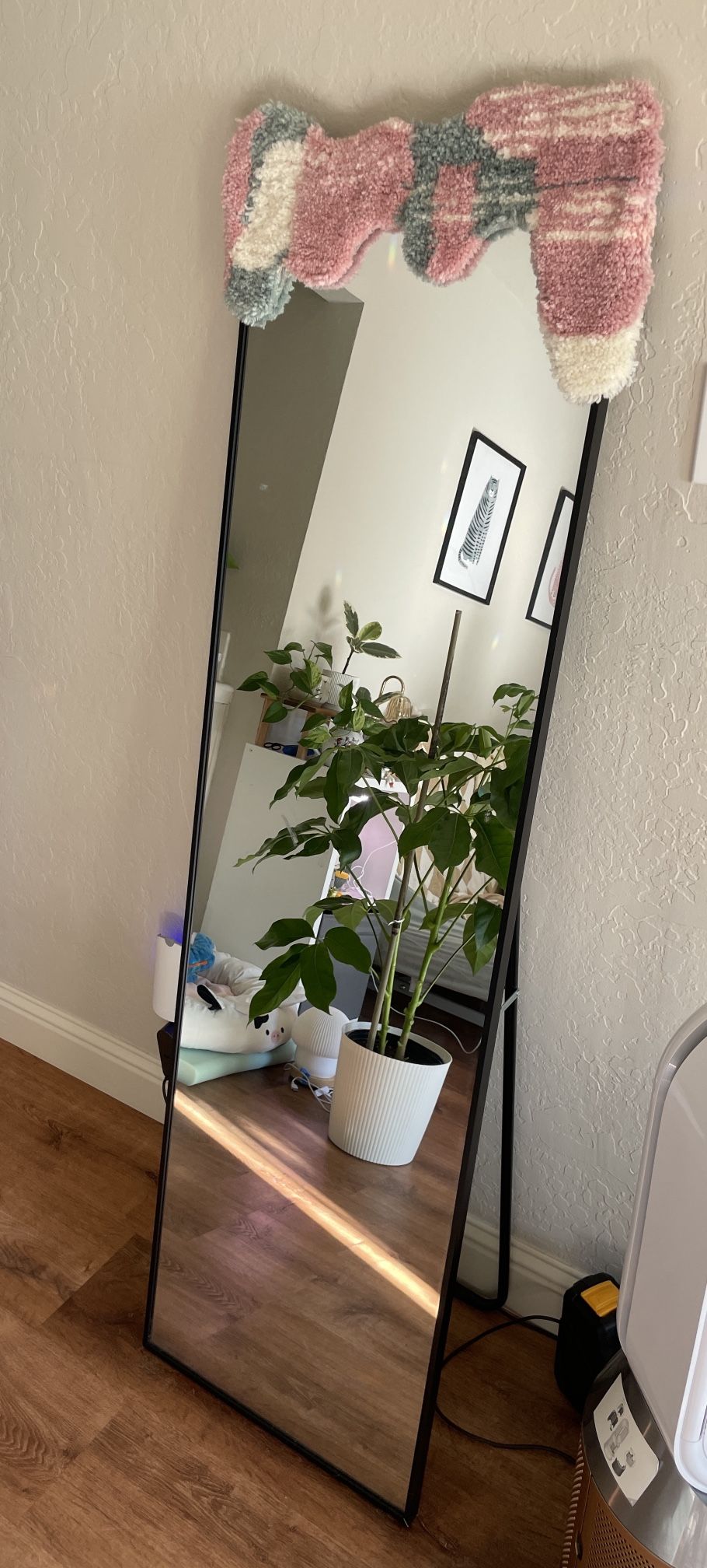 Full Length Standing Mirror - Black