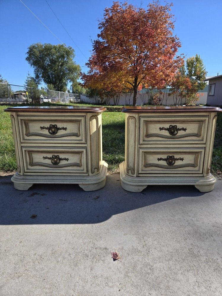 Stanley Furniture French Provincial style tables.