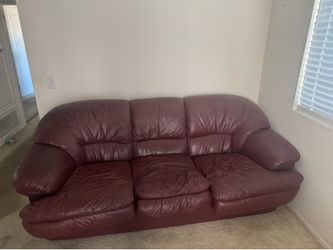 Genuine Leather Large Italian Sofa