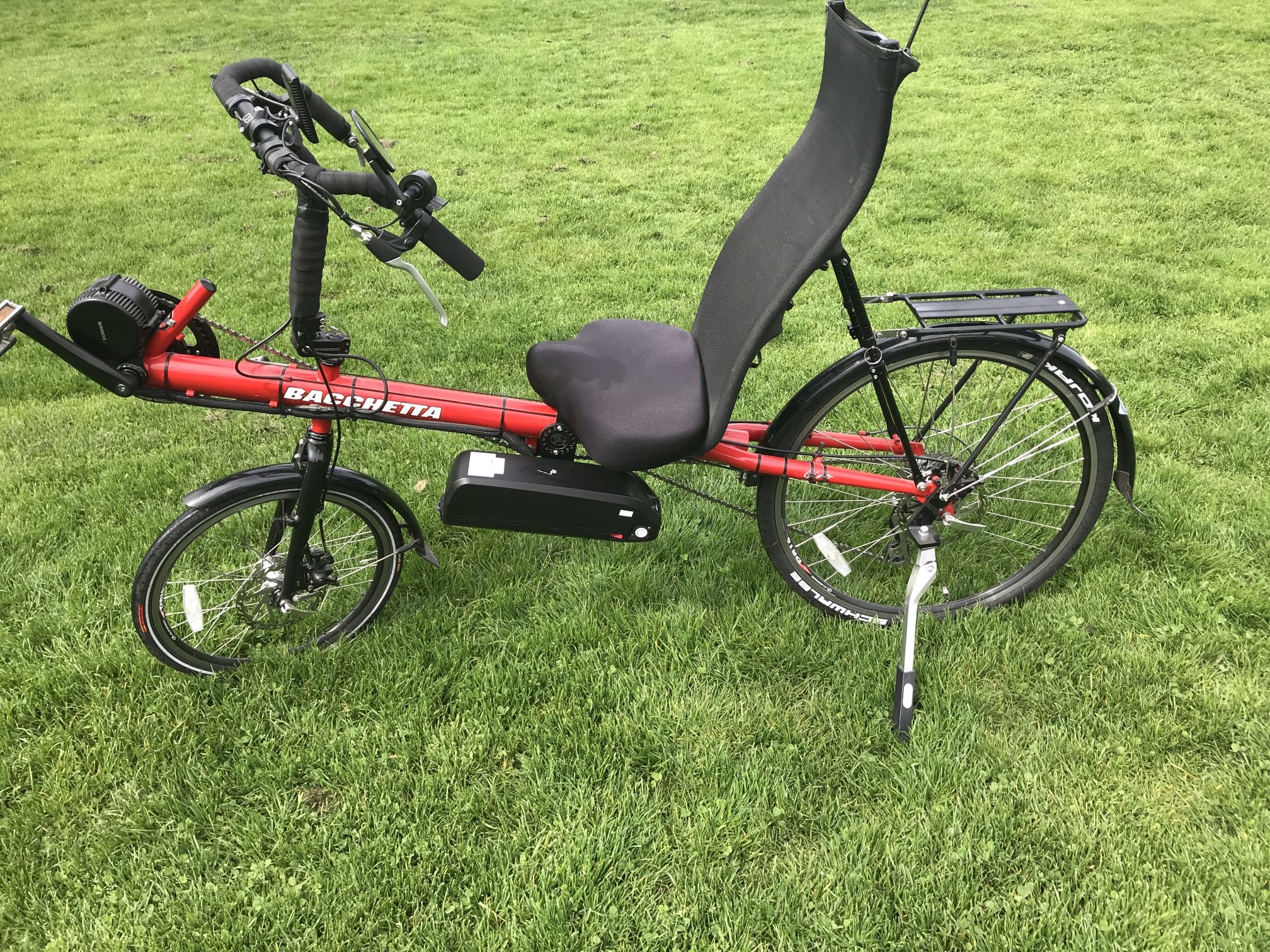 Bacchetta Giro 20 Recumbent Ebike Red