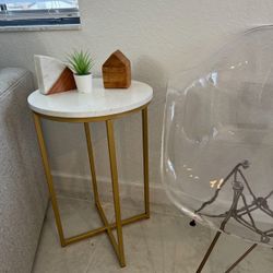 Round End Tables & Side Chair, Mid-Century Modern