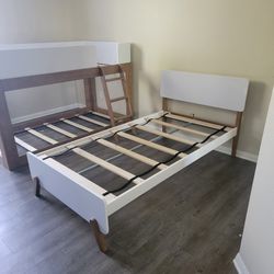 Twin Bunk Bed And Twin Matching Set