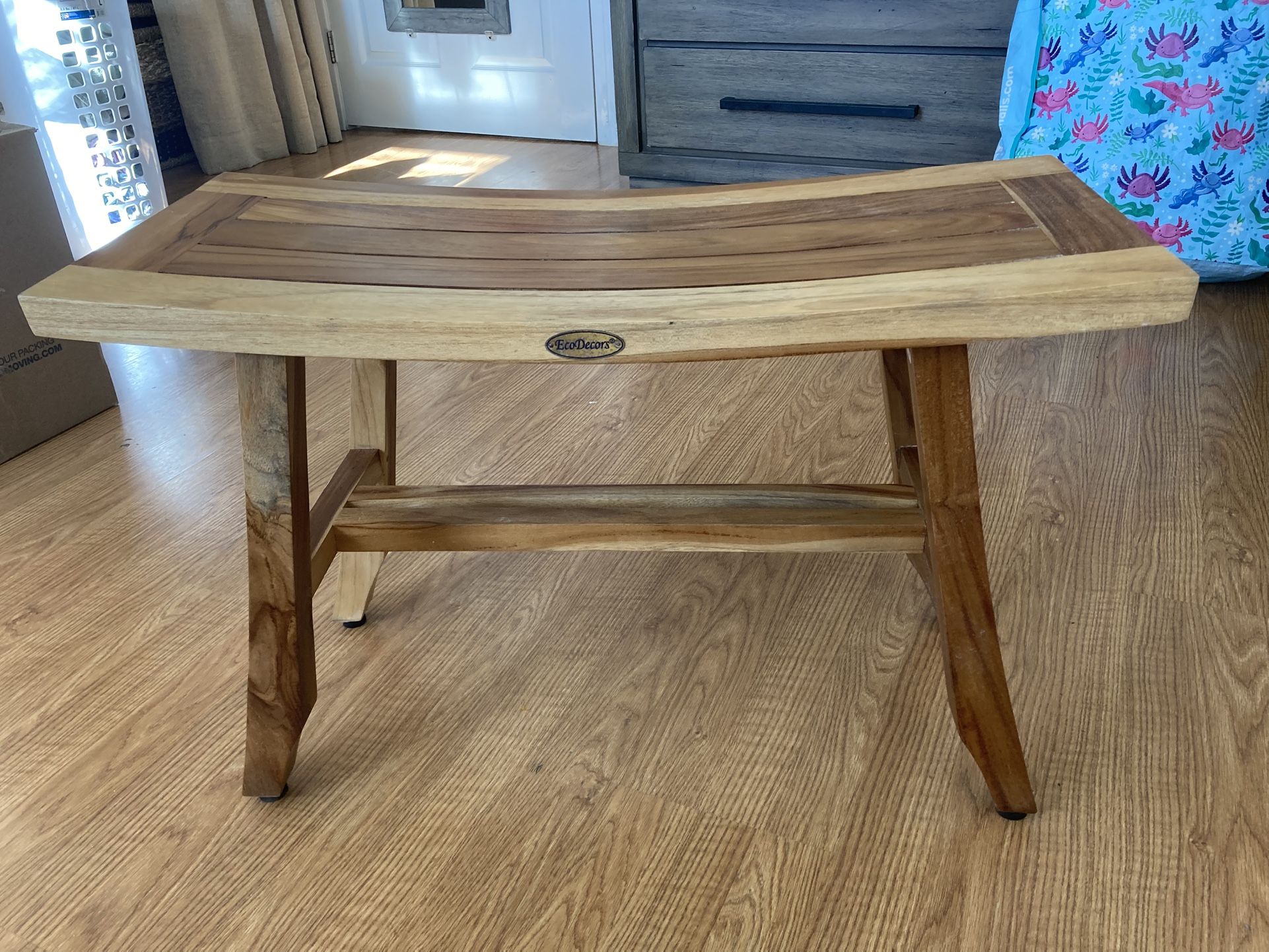 EcoDecors Teak Shower Bench