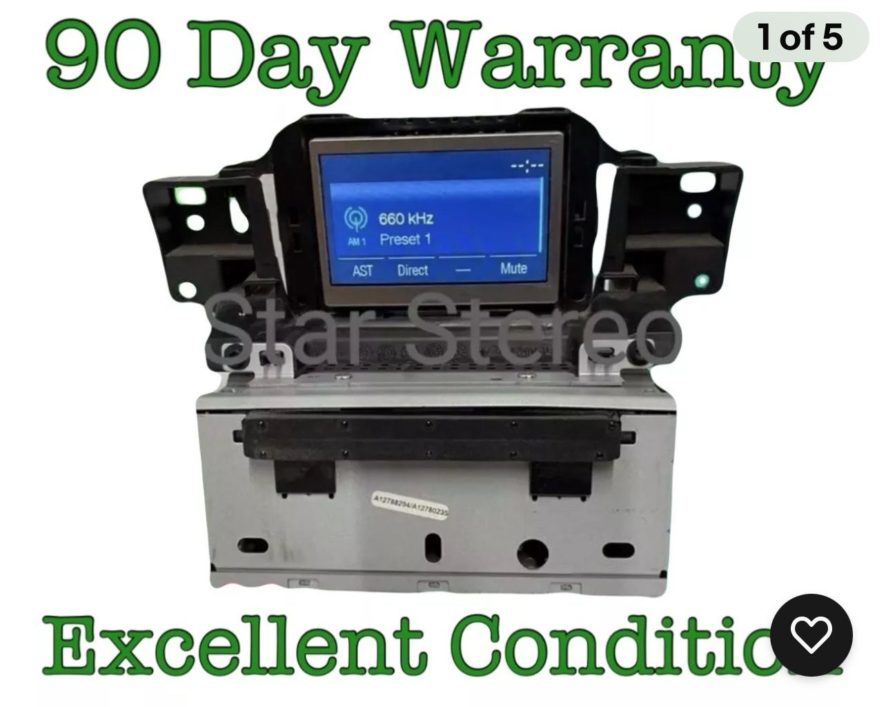 12-17 Ford Focus OEM Satellite Radio CD player CM5T-19C107-JC WITH SCREEN FO181B