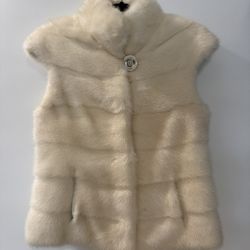 Brand New Beige Mink Fur Coat Size Small $350