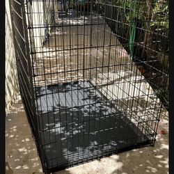 XXL Pet Cage W 54 Inch L 46 Inch Deep 35 Inch With Double Door Removable  Tray 