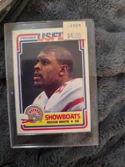 1984 USFL Premier Reggie White Showboats Rookie Card