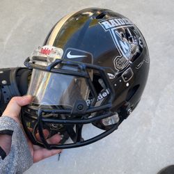 Youth Helmet With Shield  And Shoulder Pads