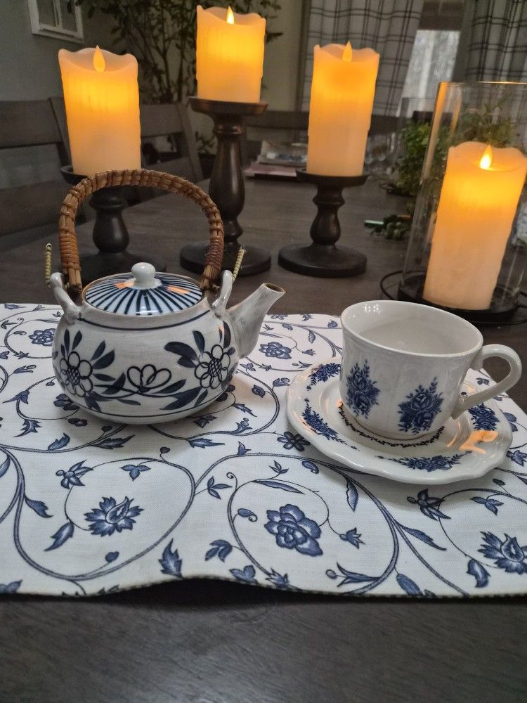 Japanese style ceramic teapot