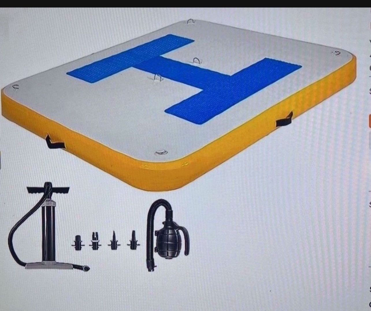 5’ x 6’ inflatable dock