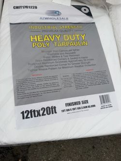Lona heavy dury 12 x 20 ft.