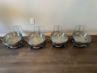 Chafing Dish Buffet Set – 4 Pack (5QT Each)