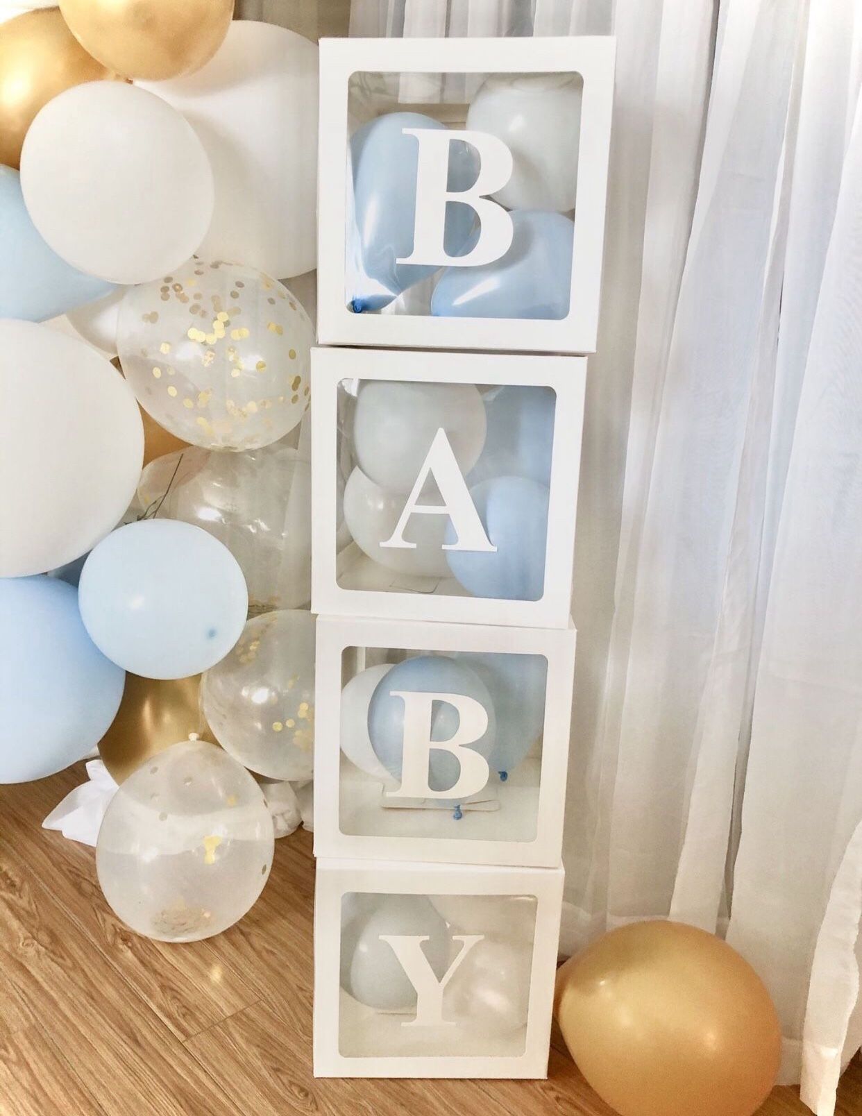 Clear baby shower blocks, photobooth backdrop, prop, gender reveal, baby name block, baby shower decoration, nursery decor