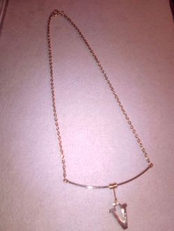 Beautiful 15 inch gold plate necklace