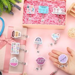 7 Speech Language Pathologist Badge Reel Set