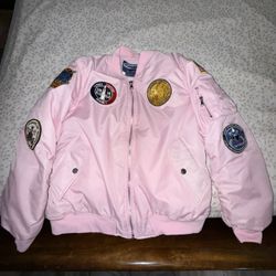 Pink NASA Puffer Jacket