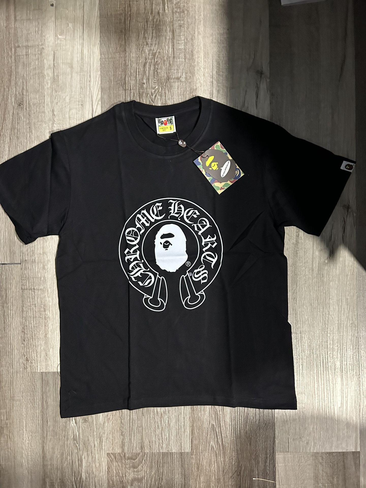 Bape baby milo chrome heart tee shirt