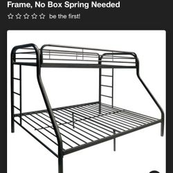 Black Bunk Bed Twin Over Full 