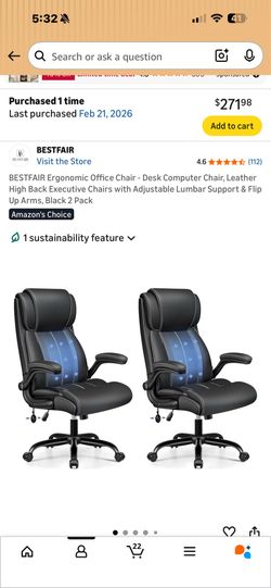 Black Office chairs