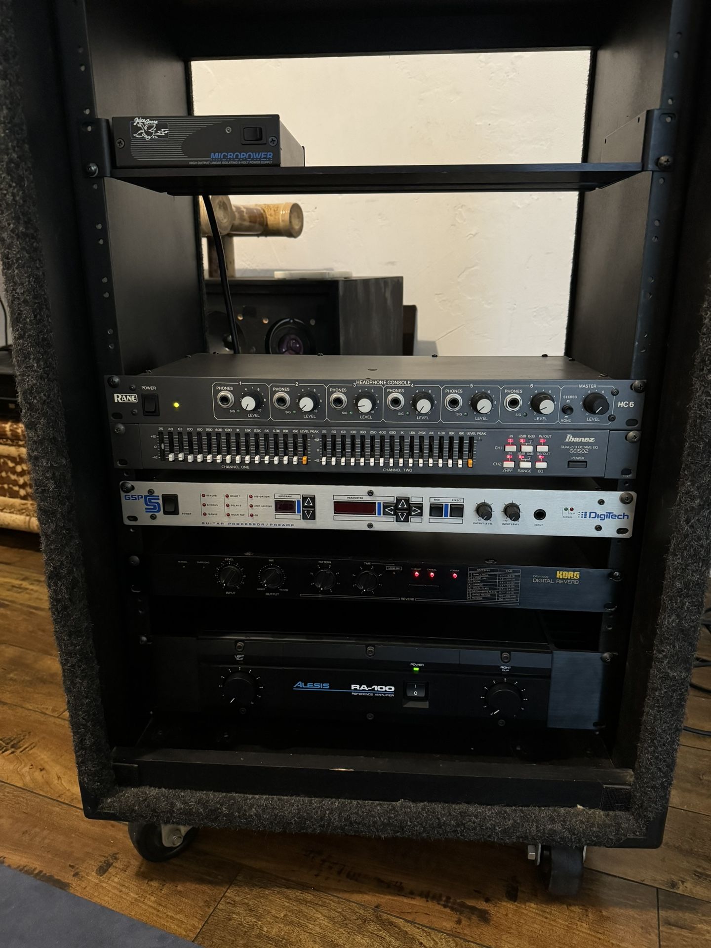 Alesis RA100 Rane HC6 Ibanez G1502 Korg DRV1000 Digitech GSP5 Juice Gus Case PAS All x $150