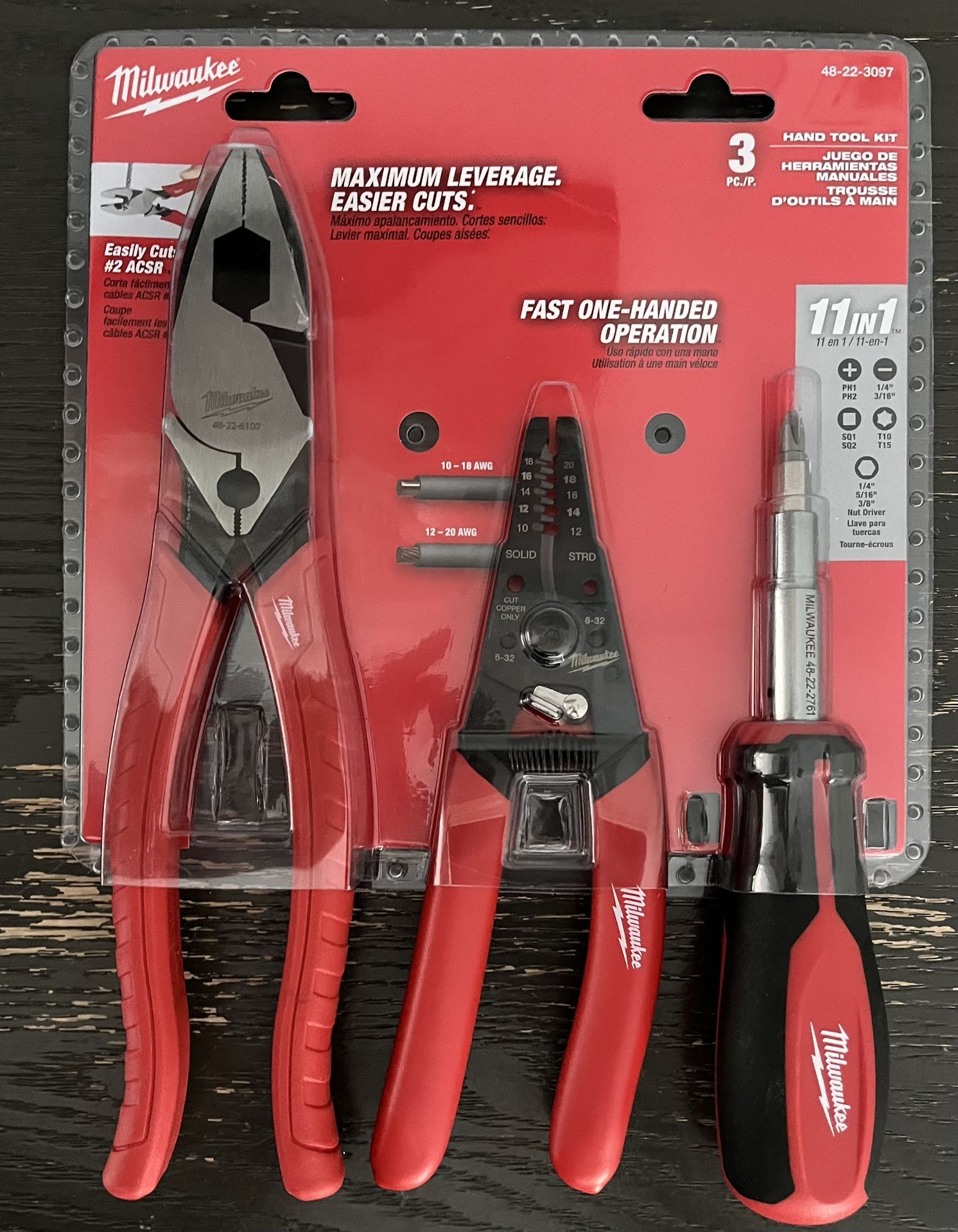 Nuevo! 🆕 Milwaukee 3-Piece Tool Set ⚒️