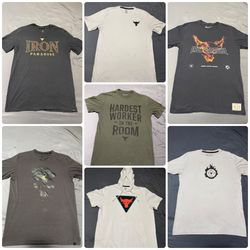 Lot of 7 project rock under armour Tshirts size M