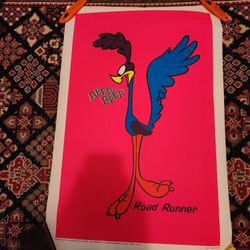 1968 Road Runner Artko Studios Litho Blacklight WARNER BROS 23x35" Rare!