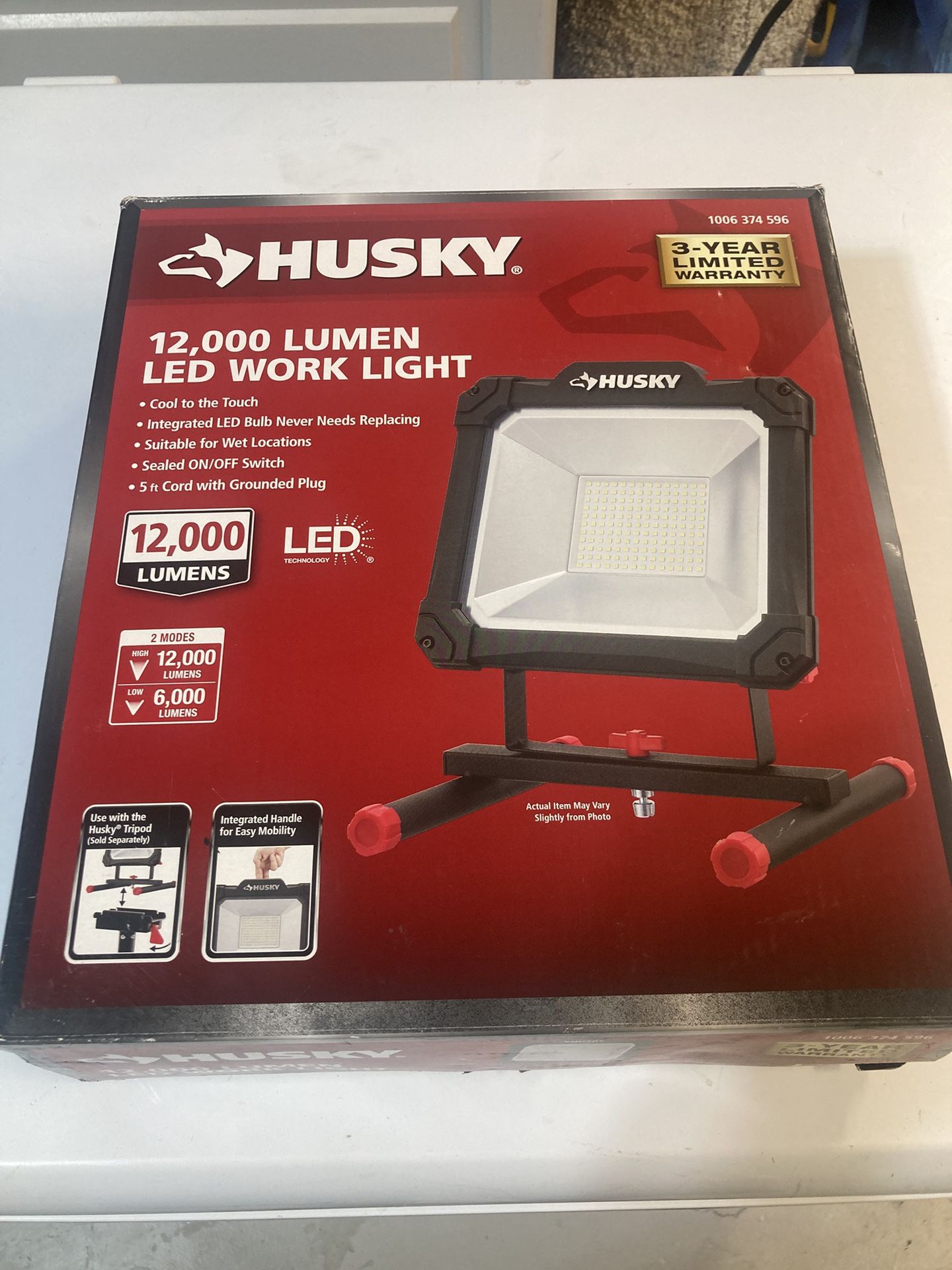 12000 LUMENS/6000 LUMENS PORTABLE LED WORK LIGHT