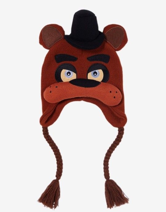 FNAF Freddy Fazbear Beanie Figural UNISEX Tassels OSFM Heads