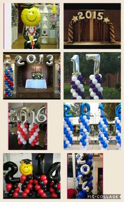 Graduation party columns