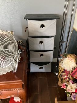 4-Drawer Fabric Bin Storage Tower