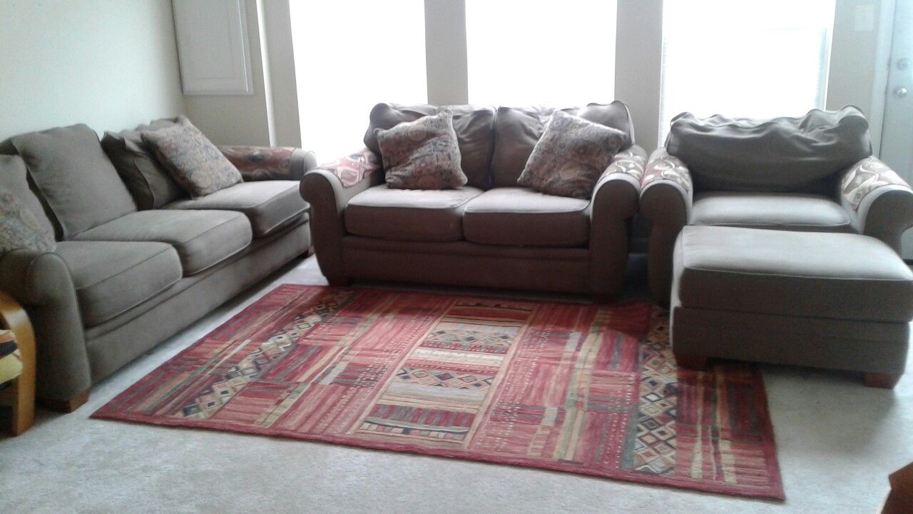 Sofa, loveseat, chair and ottoman