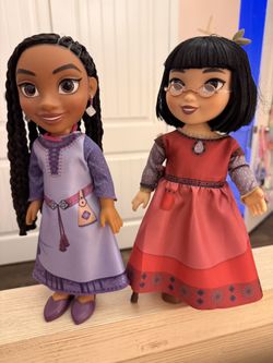 Asha and Dahlia Dolls From Disney Movie Wish