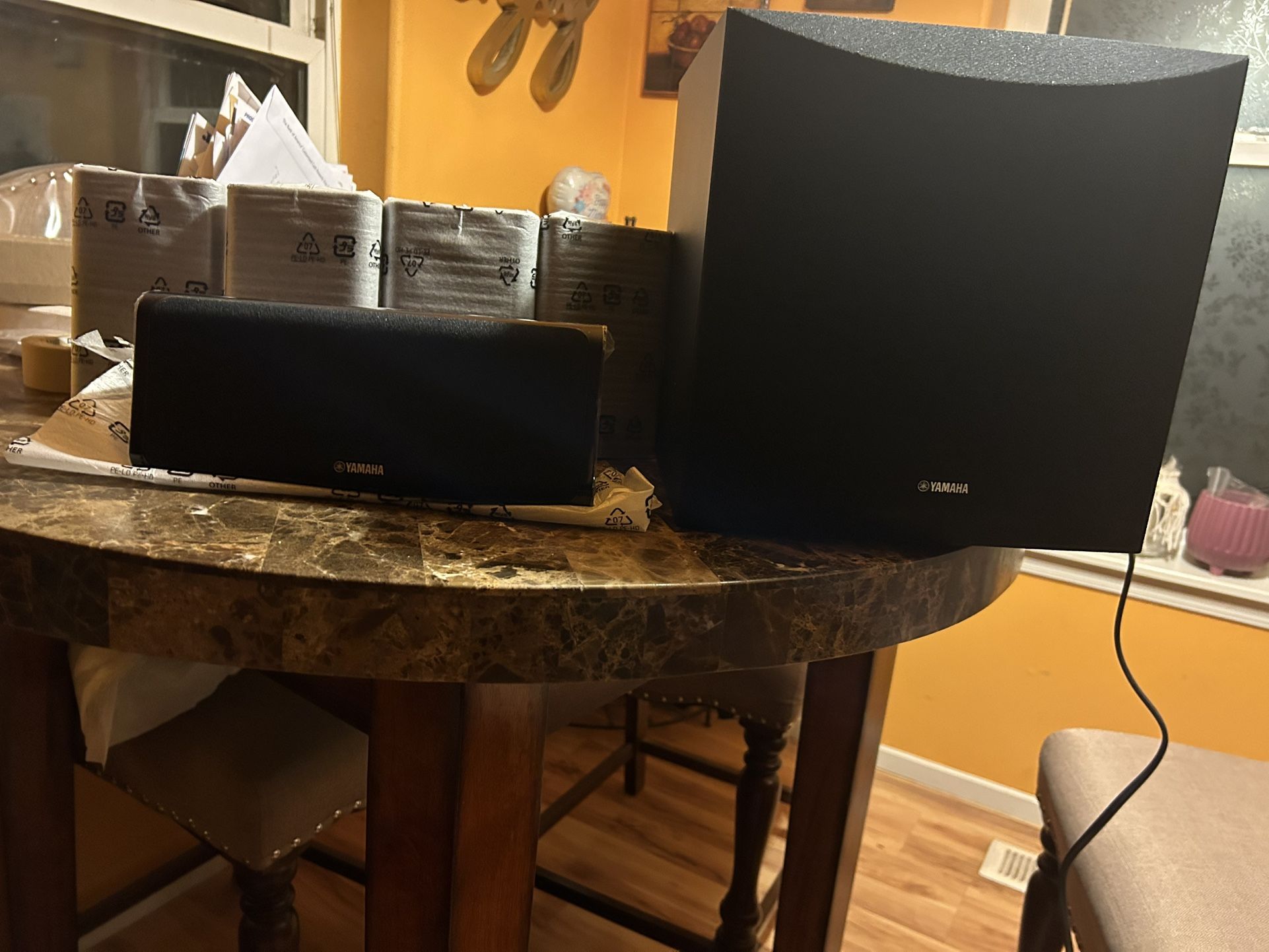 Brand New Sorround Speakers And A Yamaha Amp
