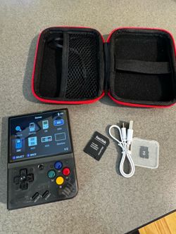 Miyoo Mini Plus Handheld Retro Game Console — OnionOS, Case, 128GB MicroSD