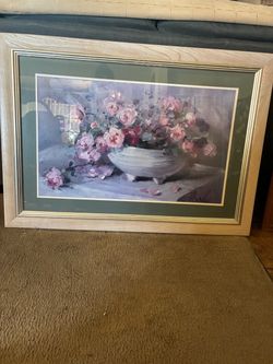 Framed Floral Still Life Print