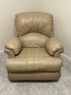 Leather recliner